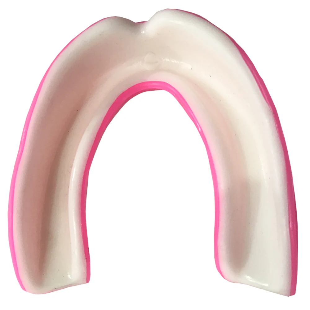 
Custom Color Logo Boxing Mouth Guard Pink White American football mouth guard 