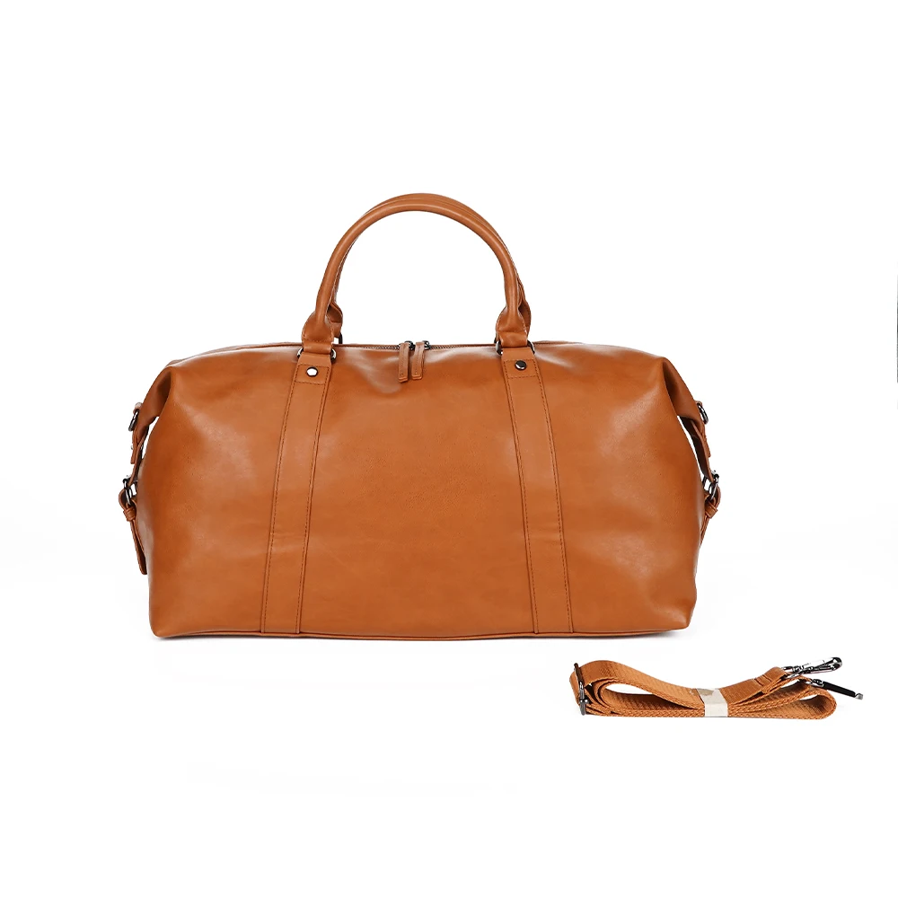 Большая Дорожная сумка для мужчин, водонепроницаемый холщовый мешок из натуральной кожи для выходных