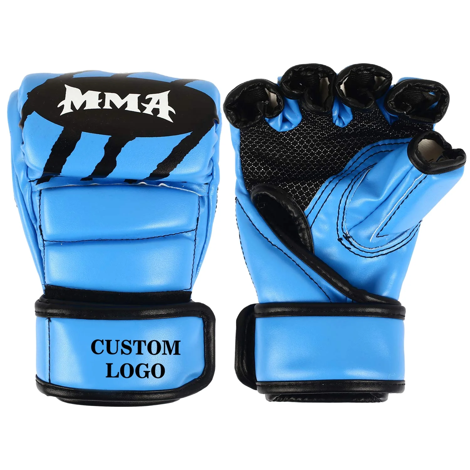 New Design Men Punching MMA PU Boxing Gloves / Pakistan Made Best Price Men Half Finger MMA Boxing Gloves / MMA Gloves