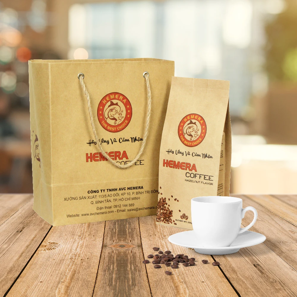 Best Roasted Hazelnut Coffee With Arabica and Robusta Bean With 7 Years Maturity In Vietnam