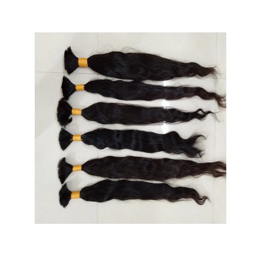 Perfect Item Raw indian Hair Custom Manufactured Unprocessed Bulk Hair Excellent Item Cuticle Aligned Virgin Hair