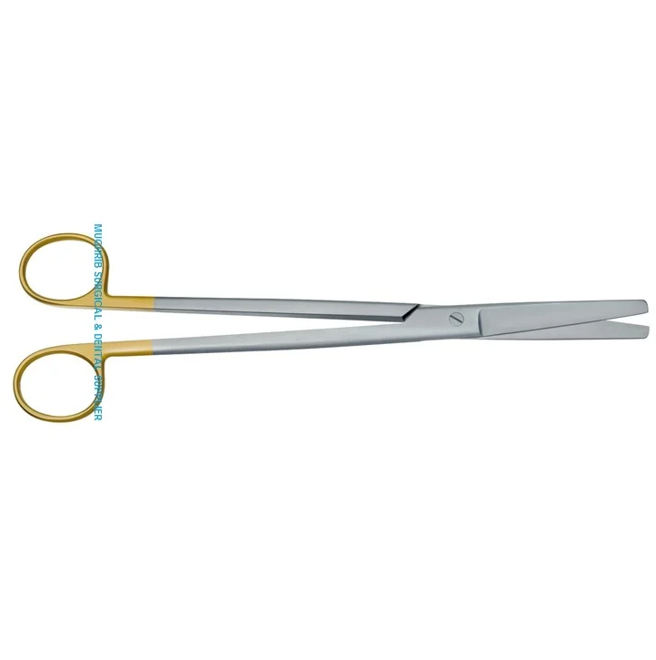 Sims Scissors Straight Blunt-Blunt 23cm Gold Plated Handle Tungsten carbide edge inserts Surgical Instruments Manufacturer
