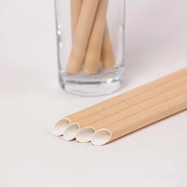 March Expo 2022 hot selling China Wholesale Supplier Eco-friendly Food Drink Cocktail Biodegradable Natural color Custom Disposable Drink Paper Straw
