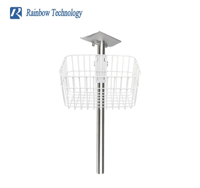 Hospital use medical monitor height adjustable portable mobile stand trolley/ cart with basket