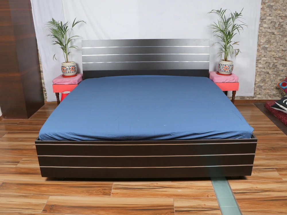 Royal Bedding Look Dark Bluish Pure Cotton Duvet Cover Bedsheet and Quilted Cover Cover HSGHGHD8996.