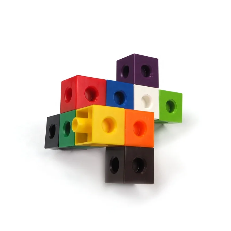 DIY Link Cube /Permutations / plastic building blocks / imagination teaching aids