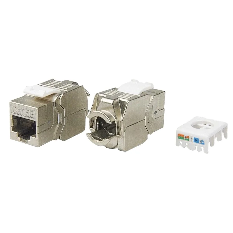 Keystone jack без инструментов Cat5E Неэкранированные rj45 белые выемки keystone