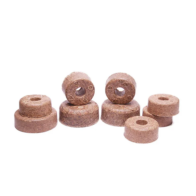 Impact and Water Resistant Wooden Paper Core Plug Recycling Product To Reduce Carbon Footprint 76x30x25mm