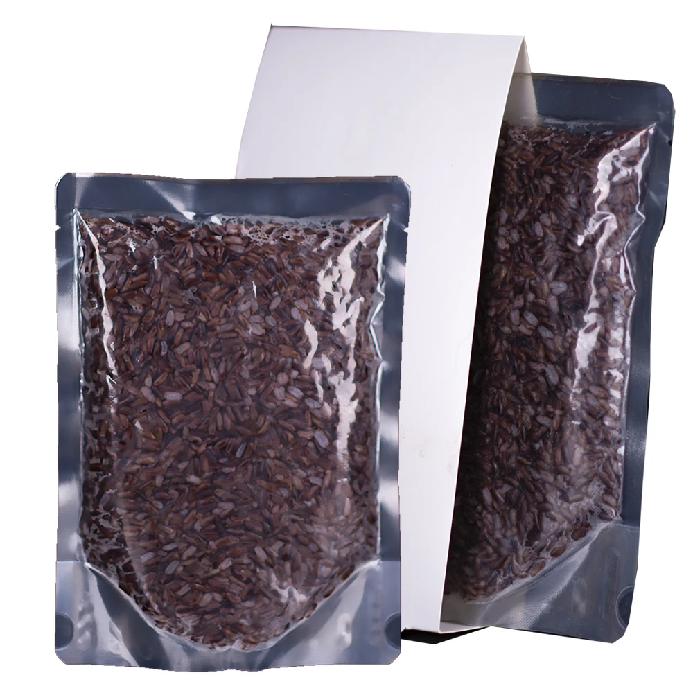 Премиум-качество приготовленный черный рис или рикясница-Тайланд микроволновый готов к употреблению за 90 секунд для веганов с частной этикеткой OEM