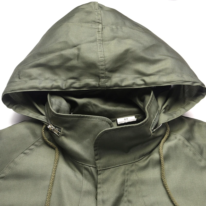 
New Custom Army Green Military Windproof Tactical M65 Field Winter 2021 Jacket With Hoodies 