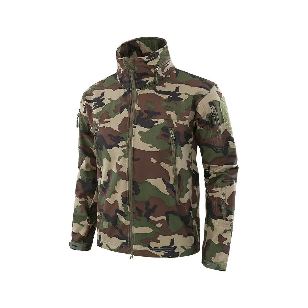 Custom mens training cloth soft shell men  waterproof winter softshell jacket