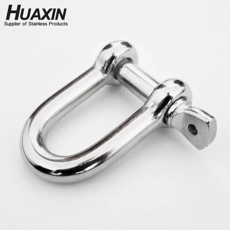 Grade 304 Stainless Steel Marine Hardware Shackle 6mm Hot Forged D Shackle Type Pack Of 10 Piece