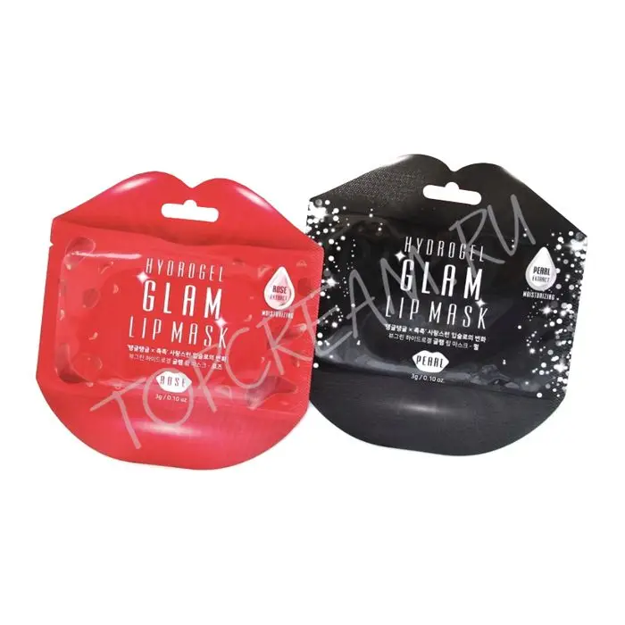 Lip mask Moisturizing and Hydration for Plumping and Chubby Lips Korea Cosmetic Hydrogel  Glam Lip MASK Pearl