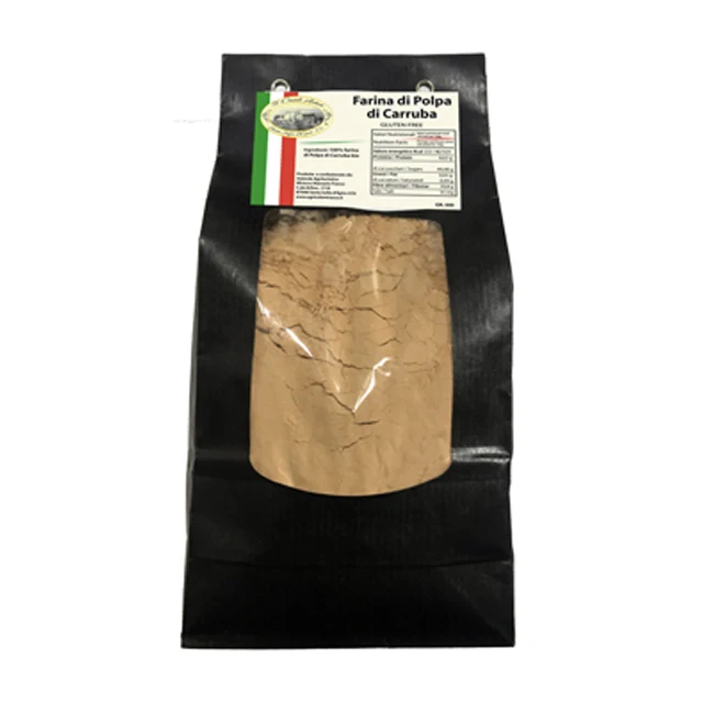 High Quality Made in Italy Carob pulp Flour Gluten Free 500 GR Bag