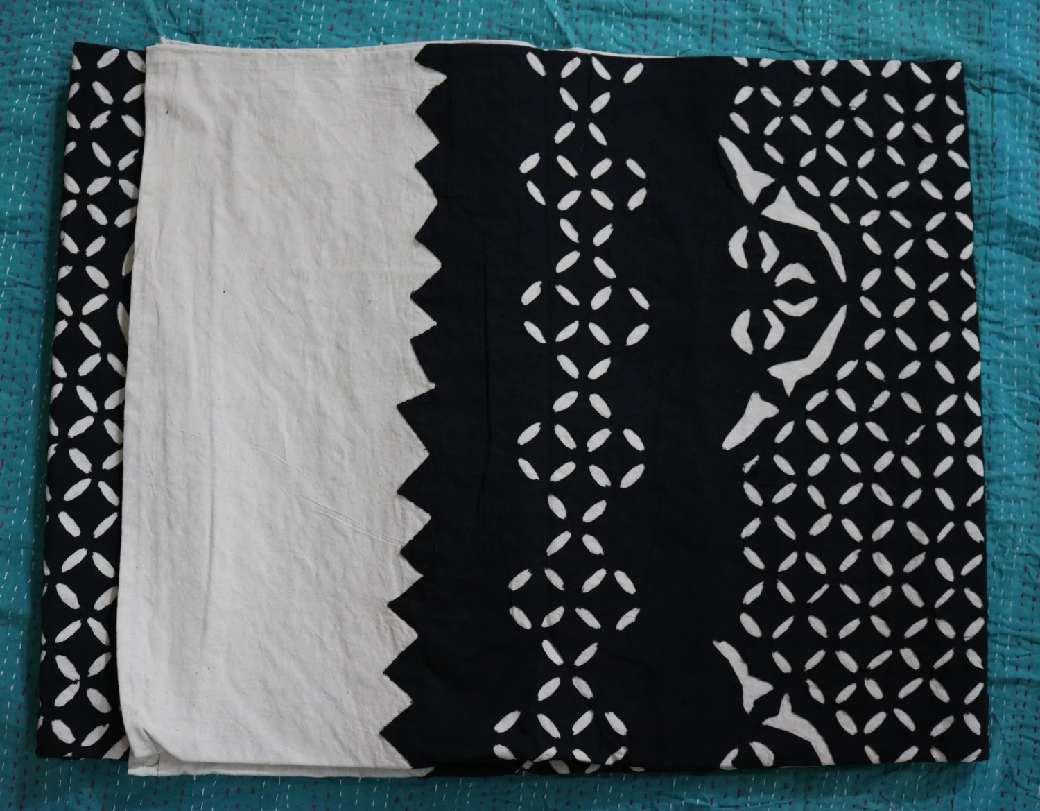 Винтажное одеяло Kantha, индийское двустороннее одеяло ручной работы, Хлопковое одеяло, покрывало