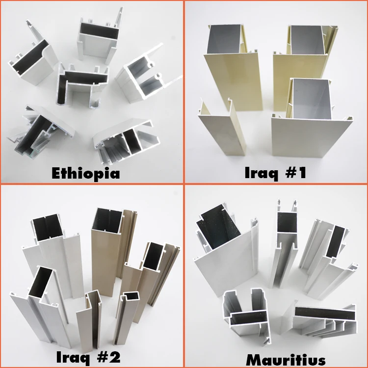aluminum profiles for sliding vertical window