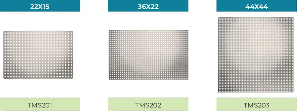 GBR Titanium Mesh Membrane Barrier, Hole - 0.6mm Surgical Tool Dental Implant, Israel Made