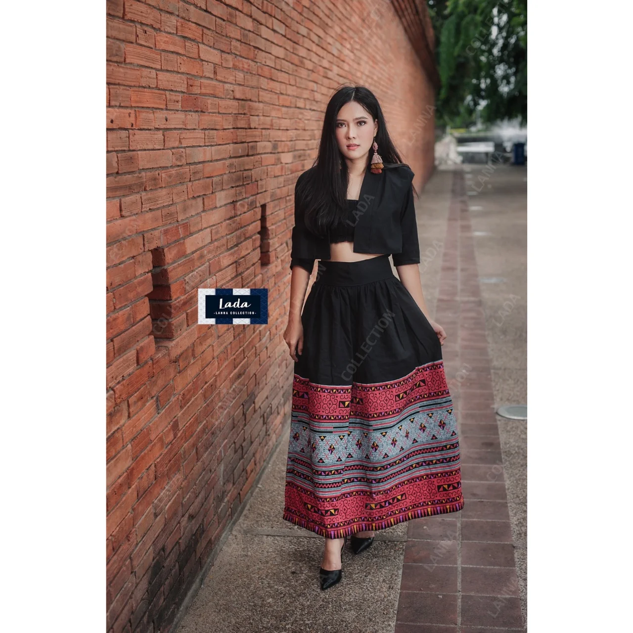 Бестселлер тайские повседневные женские платья премиум-класса ручная работа Лада Лана коллекция 027 набор кроп-Mong