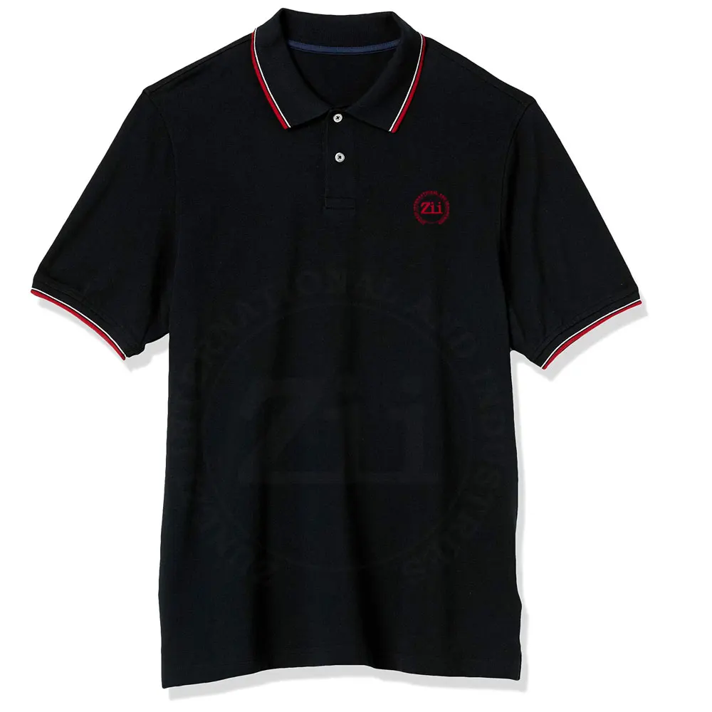 Hot Selling Short Sleeve Polo T-Shirt Design Polo Shirt Mens Polyester Golf Polo T Shirt Shirts For Men Black color blank design