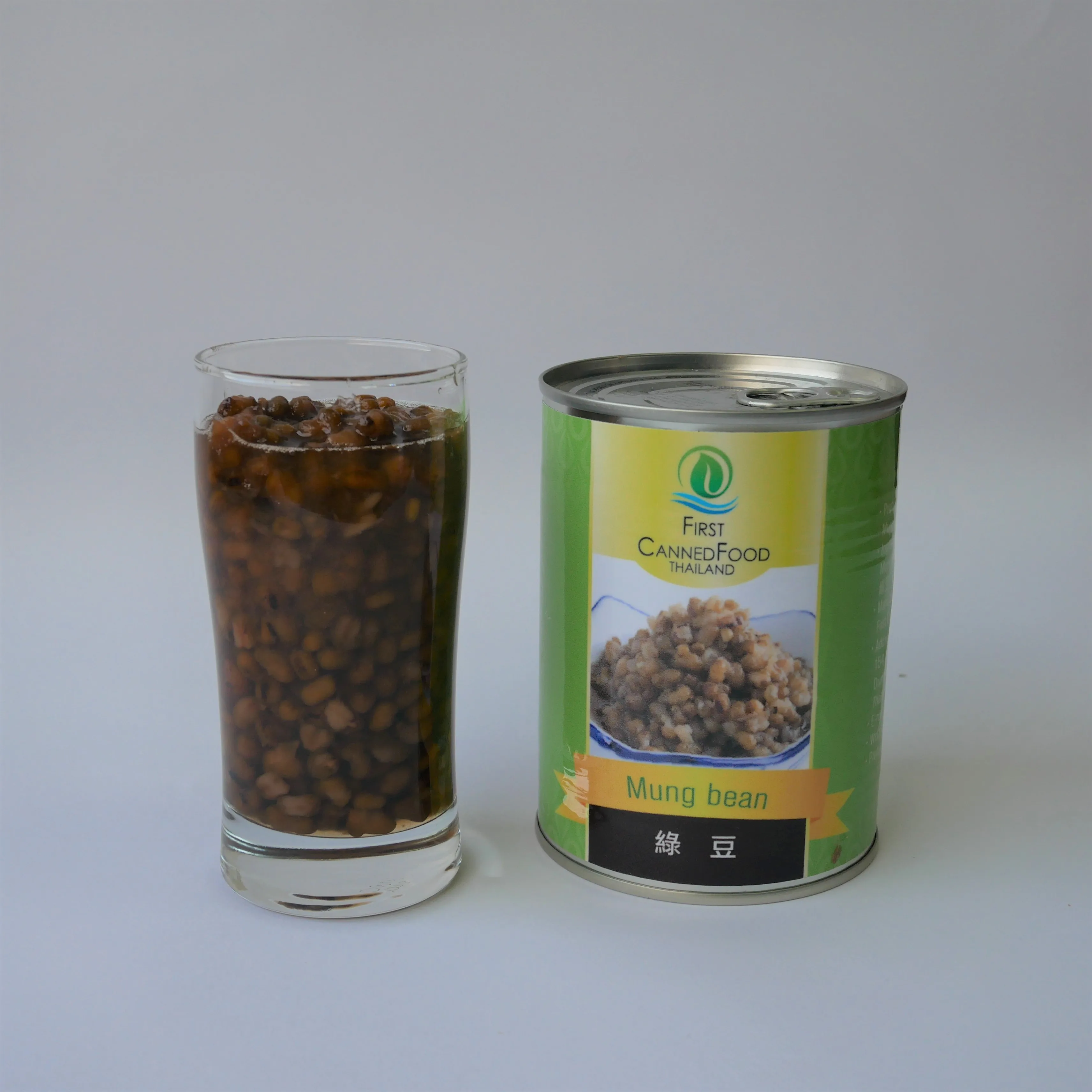 Thailand High Quality OEM Canned Sweet green mung beans for shaved ice or Bubble Tea