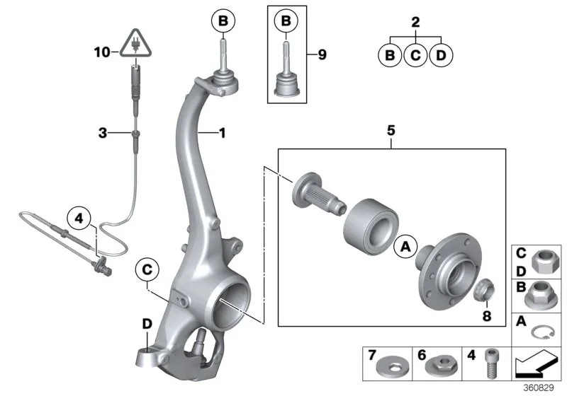 Auto part Ball Joint Replacement set For Rolls Royce Phantom OEM 31120414733