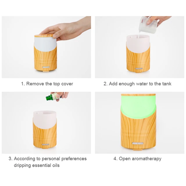 Dituo  Air purifier ultrasonic humidifier 160ml Aromatherapy Essential oil aroma diffuser Power-off home scent machine