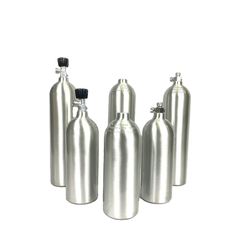 TPED/ISO7866 0.5L аквариумный co2 цилиндр с W21.8 on/off клапаном для аквариумных