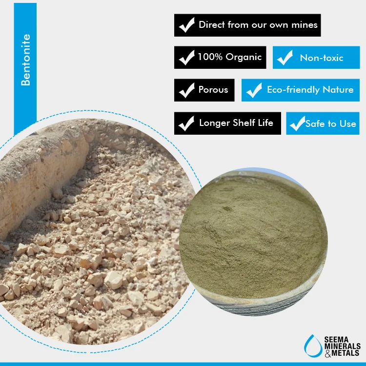 Высокая производительность 100% натуральный бентонитовый Глиняный Порошок по доступной цене