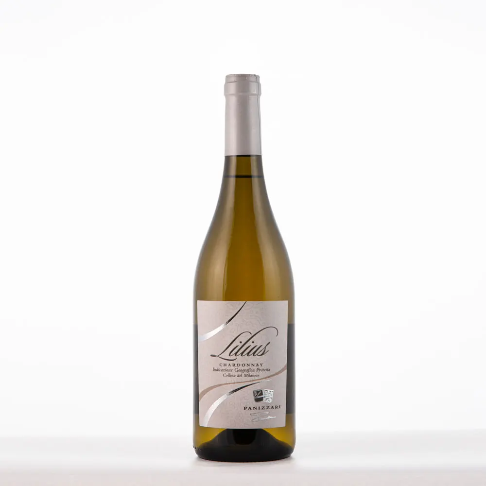 Высококачественная Белая винная бутылка IGP 750 мл Сделано в Италии стеклянная с элегантной этикеткой для