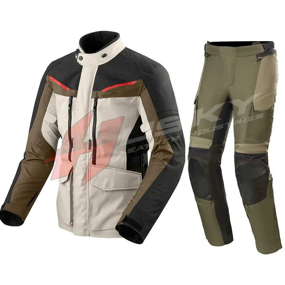 Waterproof Design Motorcycle and Auto Racing Wear Motocross Pants with Pockets Customize Genuine Leather Sublimation Blue Men