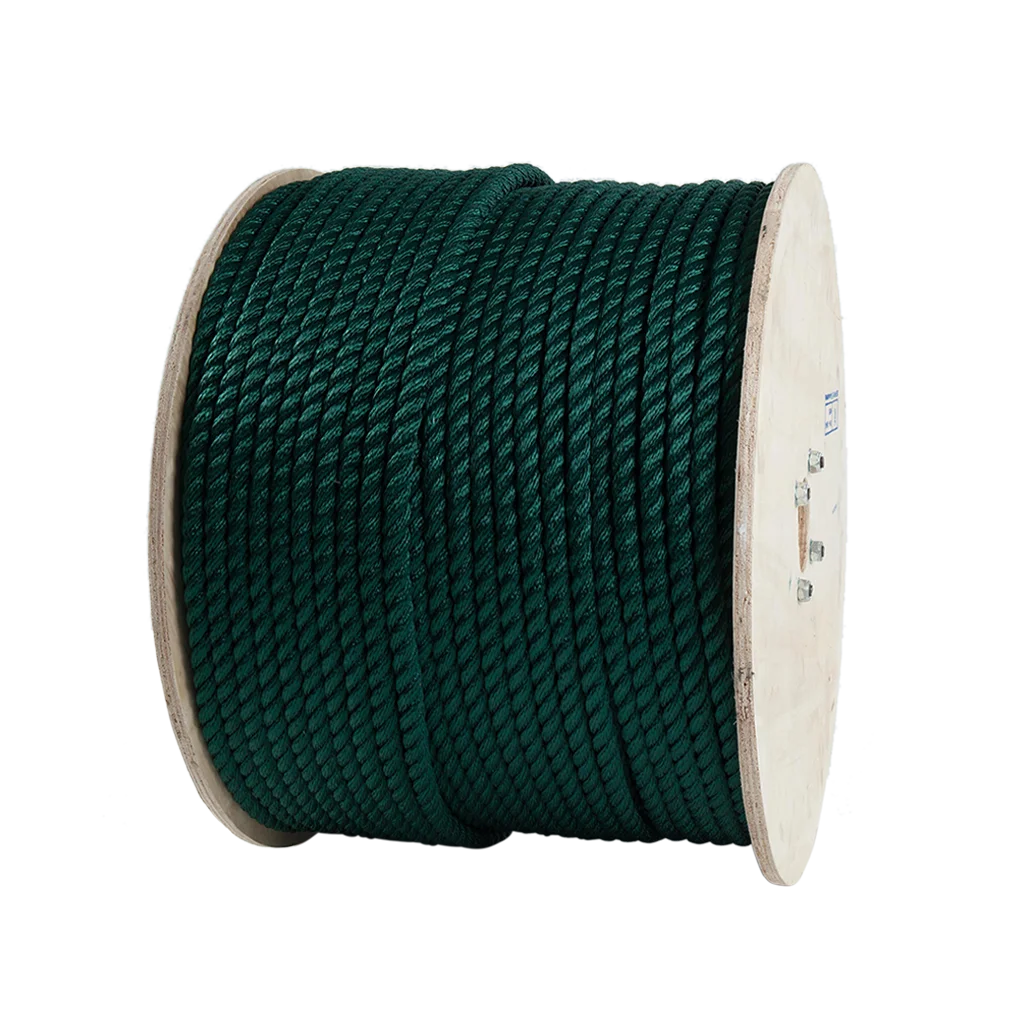 Vietnam supplier high quality 3-strand green twisted pp rope making machine rope chains  for wholesale