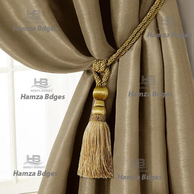 Tieback Curtain Clip Tassels Tiebacks for Curtains Accessories Gold Tie Backs Polyester Curtain Holder Buckle Rope