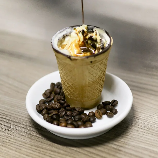 BEST QUALITY ICE CREAM CUP ITALIAN QUALITY WAFERCUP + CHOCOLATE H.66 - D.66 FOR GELATO & CAFFE ITALIANO