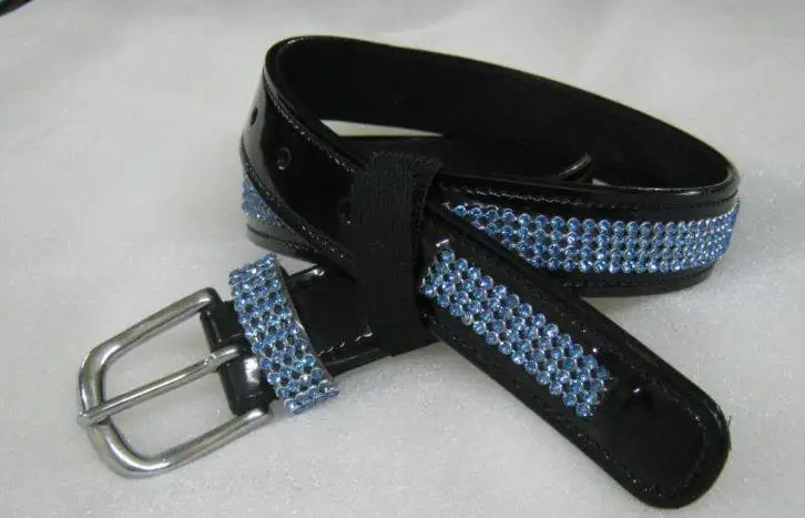 TOP TRENDING FANCY CRYSTAL LEATHER BELTS UNISEX WITH BLINGS  PATENT LEATHER BELTS WITH BLINGS WITH BRASS BUCKLES