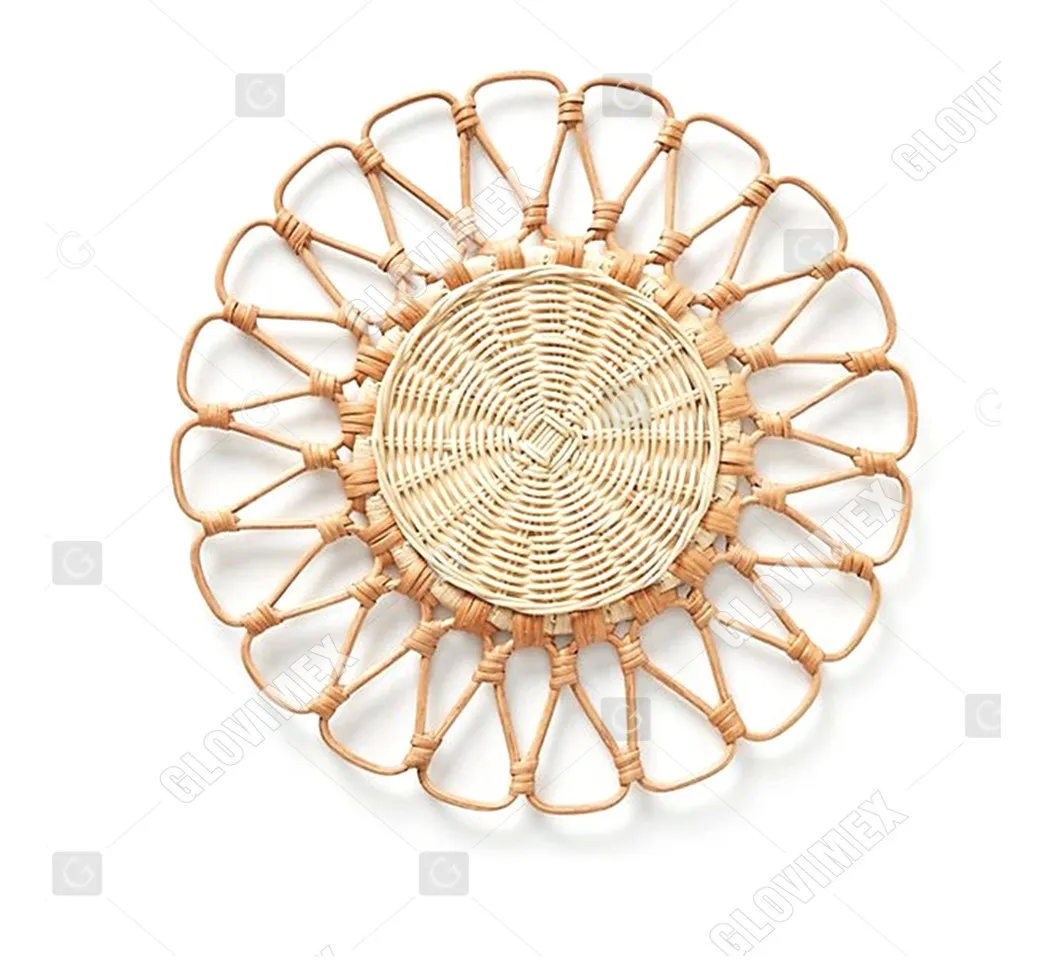 Glamorous Rattan Placemat Decorative Mat Party Tableware Charger From Vietnam