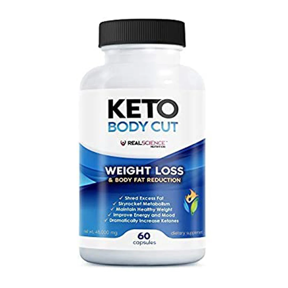 
Keto Body Cut - BHB Salt Supplements Support Ketogenic Diet, Ketosis, Workout Performance, and Energy 