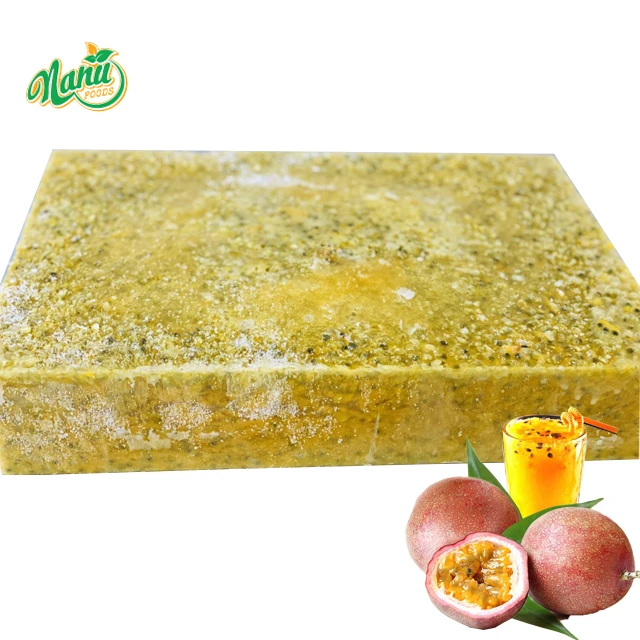 Tropical Passion Fruit Puree Contain Seed Packing PE Bag 20Kg