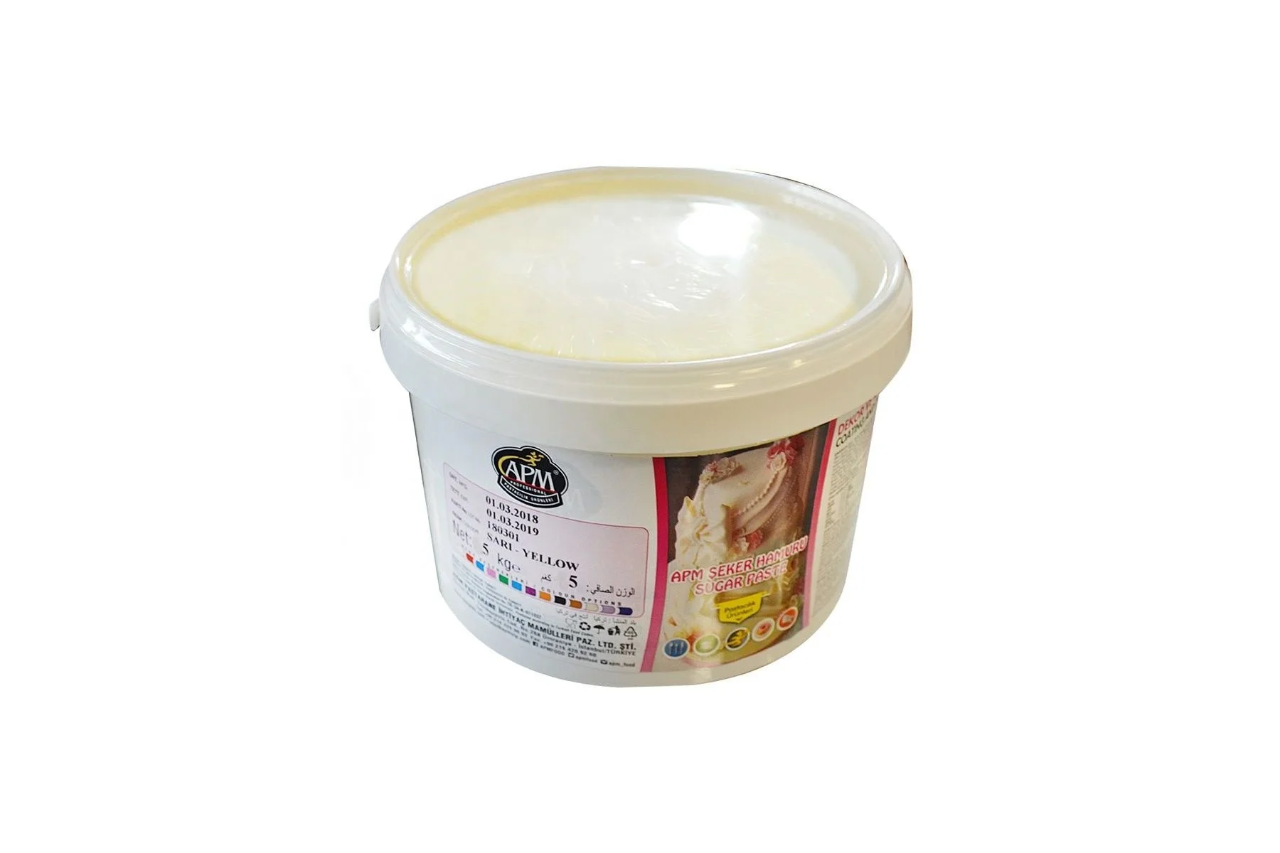 APM High Quality Sugar Paste Fondant With Various Colors For Pastry Decoration, Covering And Figuration