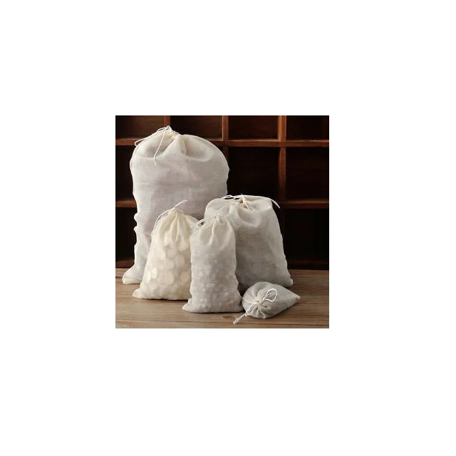 Reusable 100% Cotton Muslin Produce Eco-Friendly Fabric Storage Bags Manufacturing in India Top Selling Products Sustainable