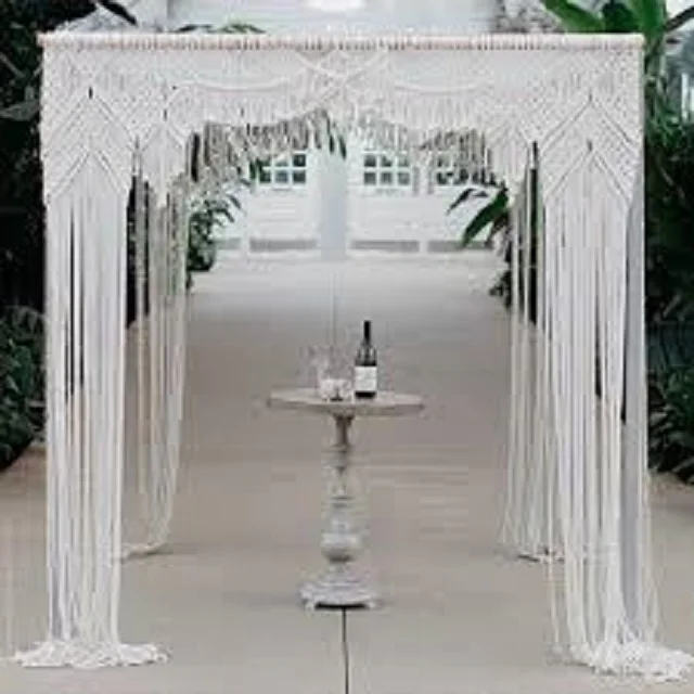 Big Macrame Wall Hanging , Large Wall Tapestry Bohemian Macrame Curtain