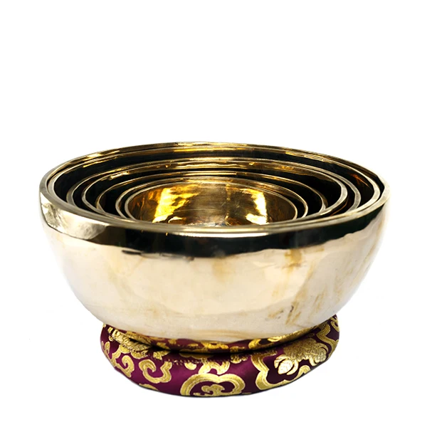 Himalayan Hand Made Full Moon Singing Bowl set Of 7 Pcs Full Moon Healing Bowl Set Made by Hand A special sound Healing set