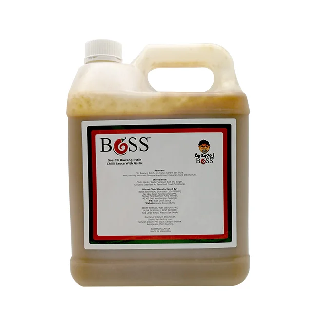 Manufacturer No MSG, Colouring, Preservative Gluten Free ODM Halal Chili Sauce 4kg Bottle Packaging with 24 Months Shelf Life