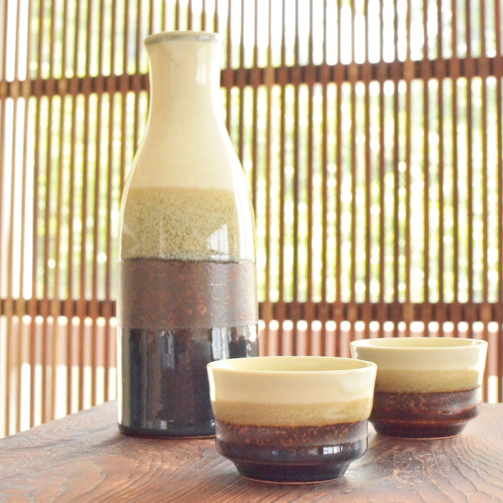 Japanese modern Sake flask 320ml and cup 60ml