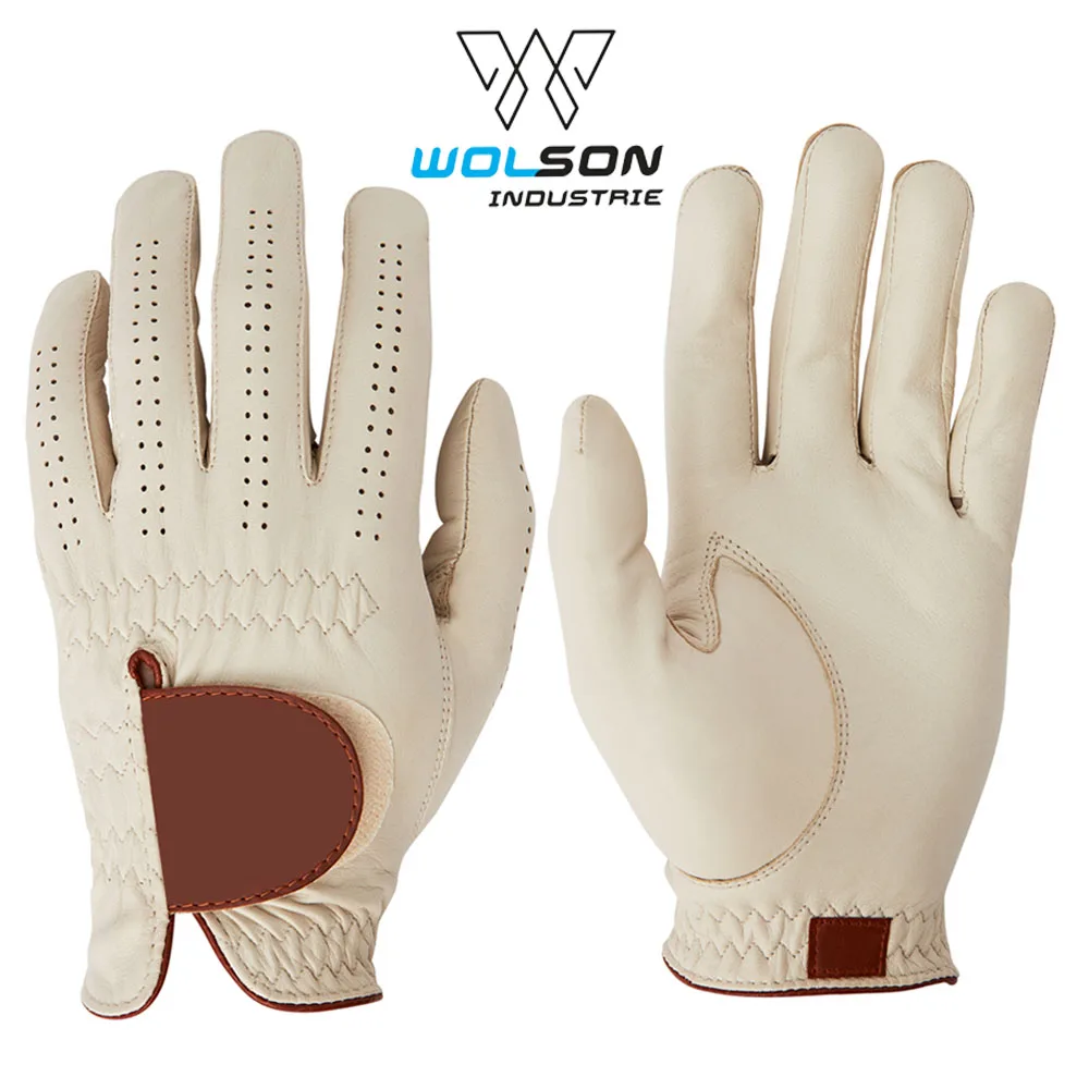 Мужские перчатки для гольфа из мягкой кожи