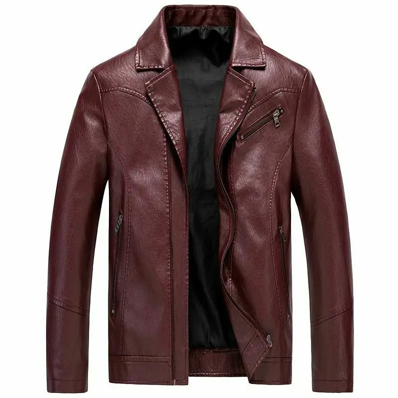 Motorbike Leather Jacket maroon color Slim fit Motorcycle Real lambskin jacket unisex sizes and custom colors