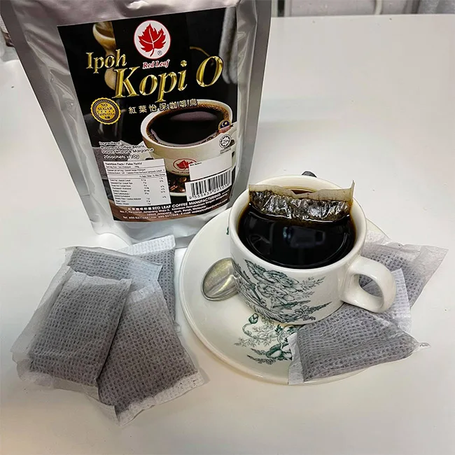 Best Seller No Sugar Added Kopi O Mixture Bag Robusta Ground Coffee In Dark Roast Method Factory Bulk Sale Supplier