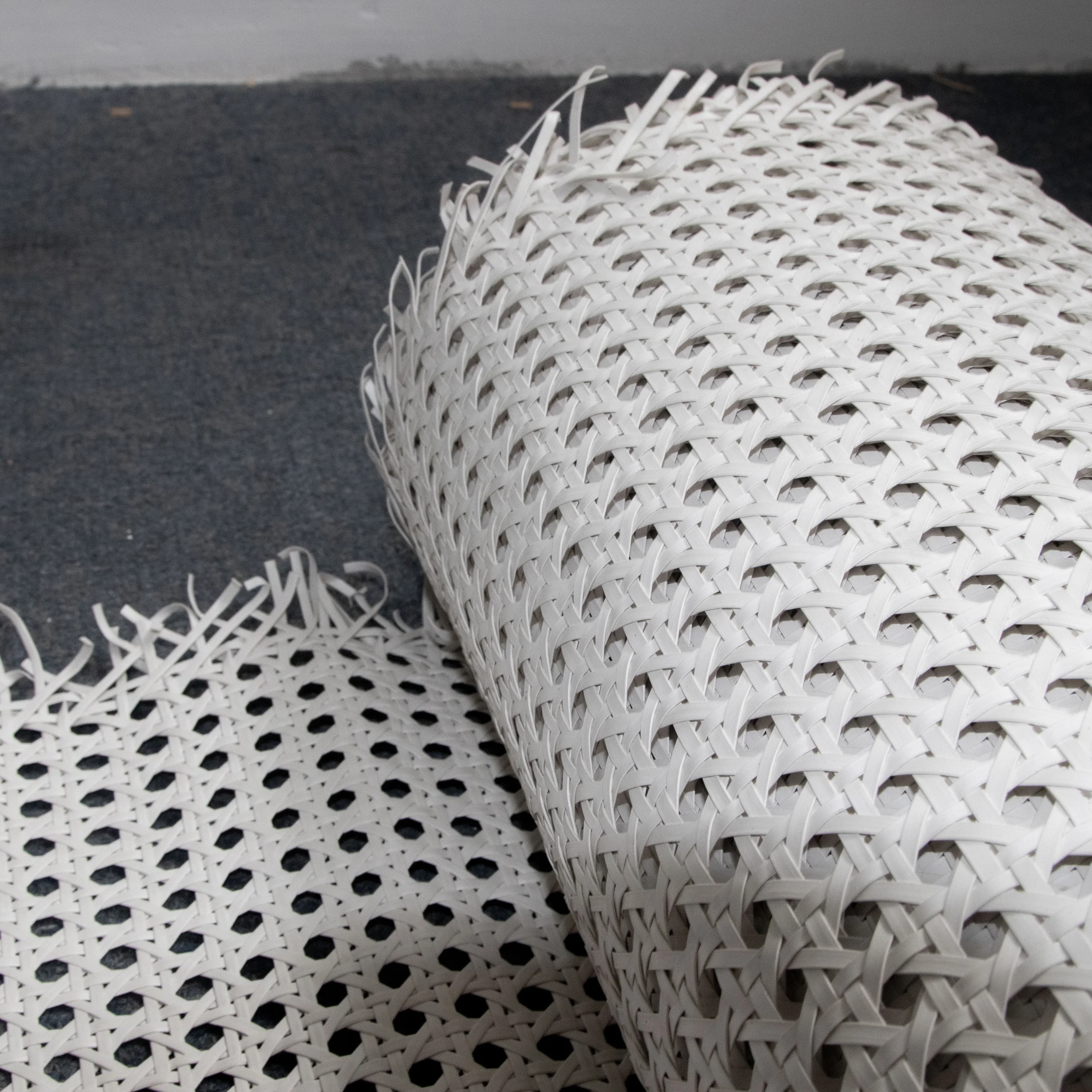 Premium environmental products Plastic Mesh Rattan Cane Webbing Roll with Factory price Fast delivery from factory in Viet Nam