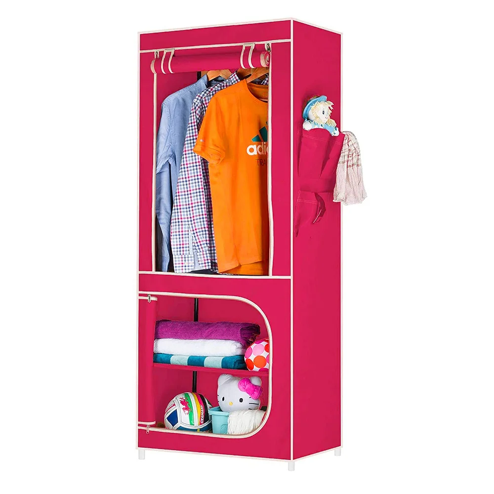 Convenient Assemble modern closet non-woven folding wardrobe