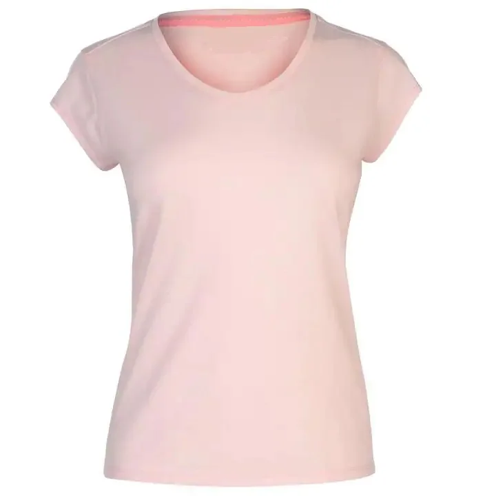 V Neck Women Basic Anti-pilling Short T Shirt Best Selling Summer for Ladies XS Eco-friendly Jersey XL Knitted Plain Dyed