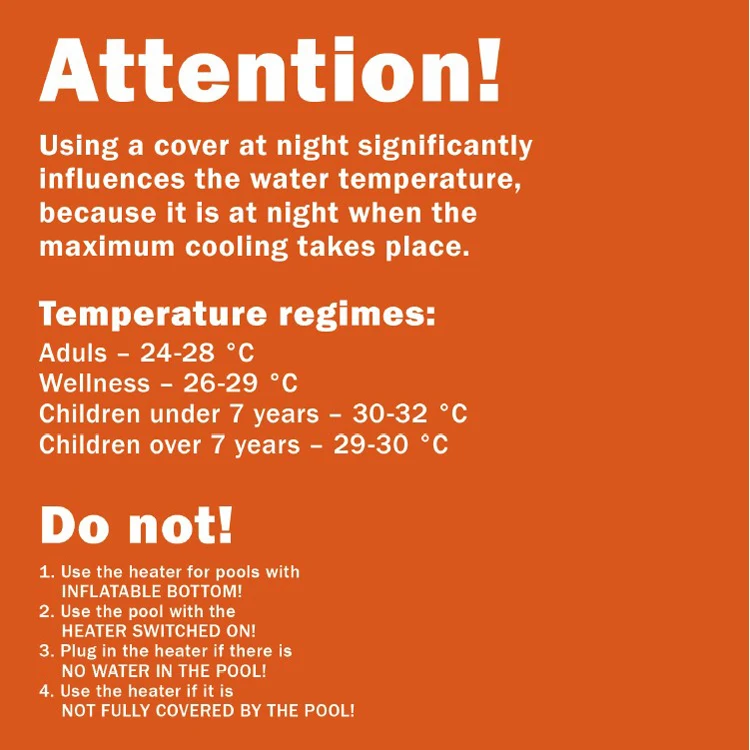 Great quality electric heater 200x53 for frame and inflatable pools for sale from manufacturer, swimming pool water heaters